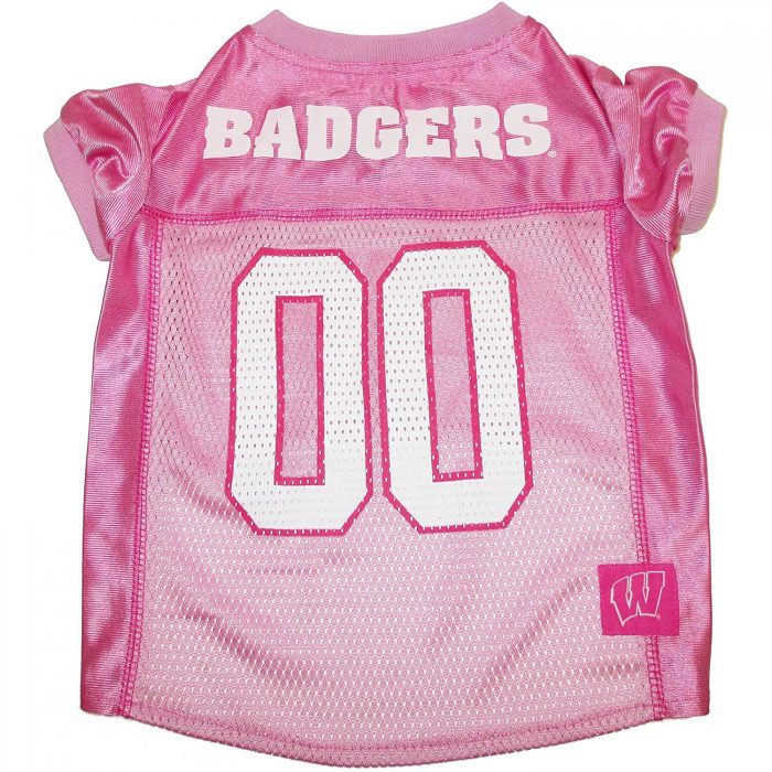 Wisconsin Badgers Pink Pet Jersey